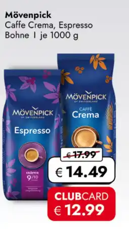 TRAVEL FREE Mövenpick Caffe Crema, Espresso Bohne nabídka