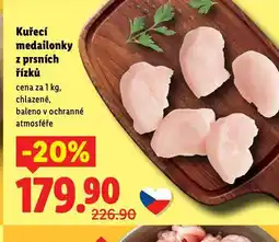 Lidl Kuřecí medailonky z prsních řízků nabídka