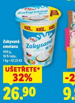 Lidl Zakysaná smetana nabídka