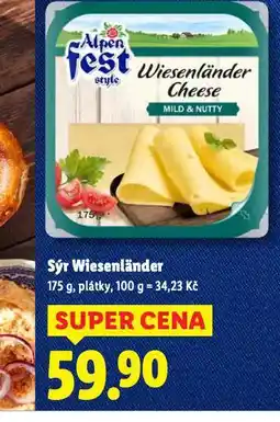 Lidl Sýr wiesenländer nabídka