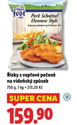 Lidl Řízky z vepřové pečeně na vídeňský způsob nabídka