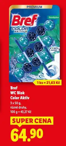 Lidl Bref wc blok nabídka