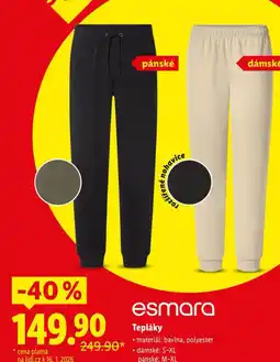 Lidl Esmara tepláky nabídka