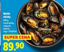 Lidl Mušle slávky nabídka