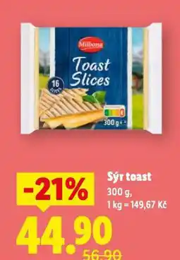 Lidl Sýr toast nabídka