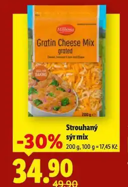 Lidl Strouhaný sýr mix nabídka