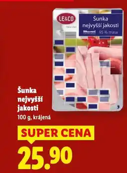 Lidl Šunka nejvyšší jakosti nabídka