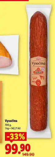 Lidl Vysočina nabídka