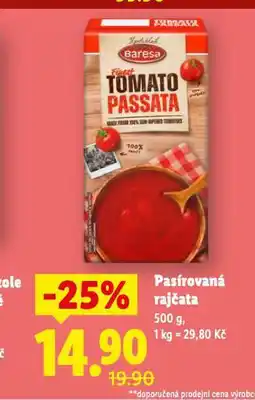 Lidl Pasírovaná rajčata nabídka