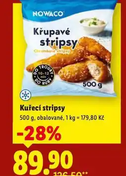Lidl Kuřecí stripsy nabídka