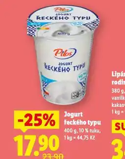 Lidl Jogurt řeckého typu nabídka