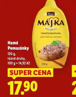Lidl Hamé pomazánky nabídka