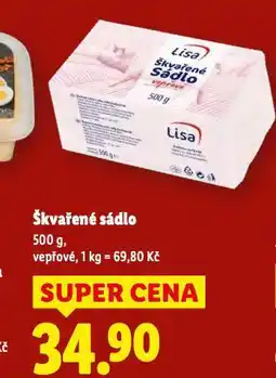 Lidl Škvařené sádlo nabídka