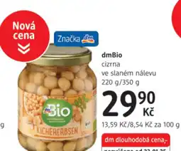 dm drogerie DmBio cizrna ve slaném nálevu nabídka