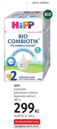 dm drogerie HiPP Combiotik pokračovací mléčná kojenecká výživa 2 nabídka