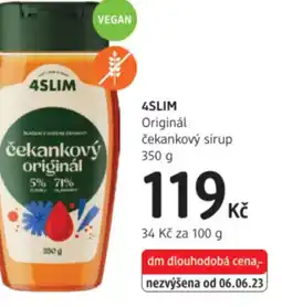 dm drogerie 4SLIM Originál čekankový sirup nabídka