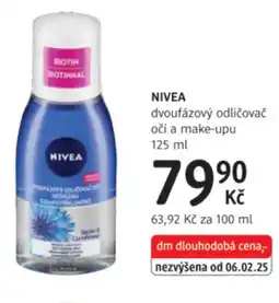 dm drogerie NIVEA dvoufázový odličovač očí a make-upu nabídka