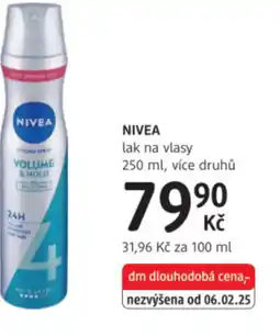 dm drogerie NIVEA lak na vlasy nabídka
