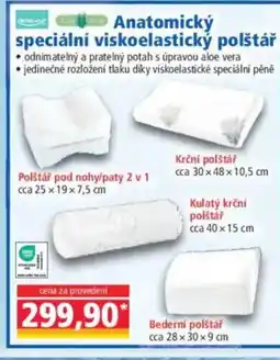 Norma Anatomický speciální viskoelastický polštář nabídka