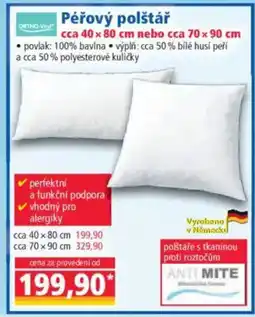 Norma Péřový polštář nabídka