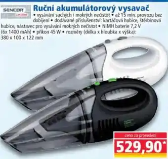 Norma Ruční akumulátorový vysavač nabídka