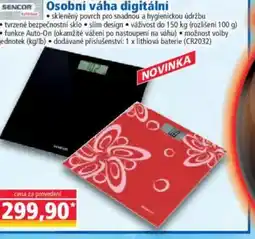 Norma Osobní váha digitální nabídka