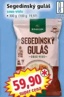 Norma Segedínský guláš sous-vide nabídka