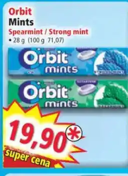 Norma Orbit Mints Spearmint / Strong mint nabídka