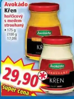 Norma Avokádo Křen hořčicový s medem strouhaný nabídka