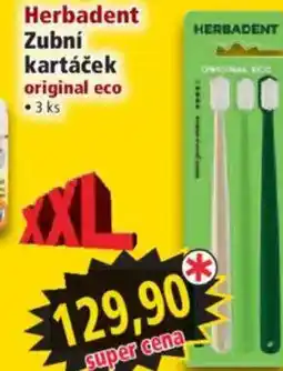 Norma Herbadent Zubní kartáček original eco nabídka