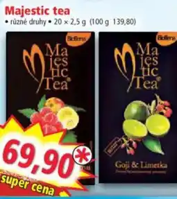 Norma Majestic tea nabídka