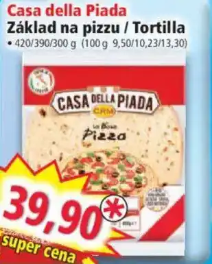 Norma Casa della Piada Základ na pizzu / Tortilla nabídka