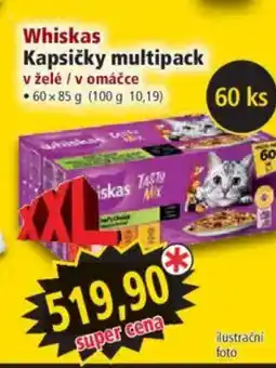 Norma Whiskas Kapsičky multipack v želé / v omáčce nabídka