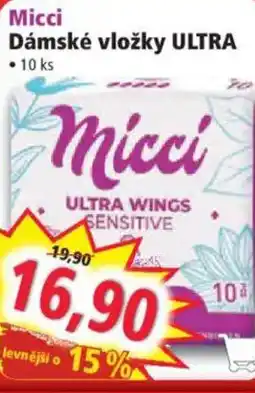 Norma Micci Dámské vložky ultra nabídka