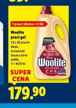 Lidl Woolite prací gel nabídka