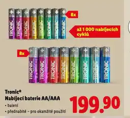 Lidl Tronic nabíjecí baterie nabídka