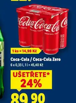 Lidl Coca cola, coca cola zero nabídka
