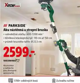 Lidl Aku nástěnná a stropní bruska nabídka