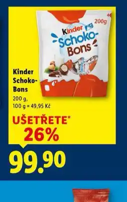 Lidl Kinder schoko bons nabídka