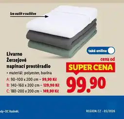 Lidl Žerzejové napínací prostěradlo 140-160 x 200 cm nabídka