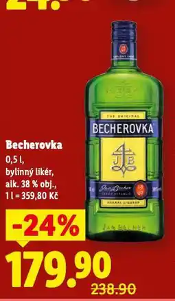 Lidl Becherovka nabídka