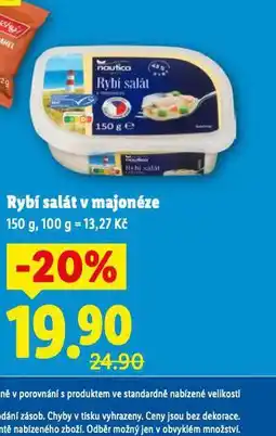 Lidl Rybí salát v majonéze nabídka