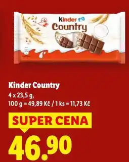 Lidl Kinder country nabídka
