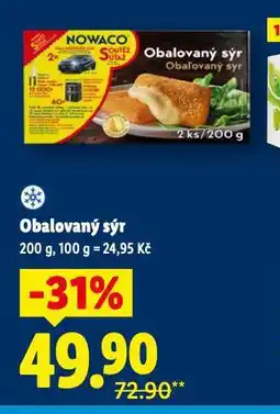 Lidl Obalovaný sýr nabídka