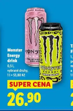 Lidl Monster energy drink nabídka