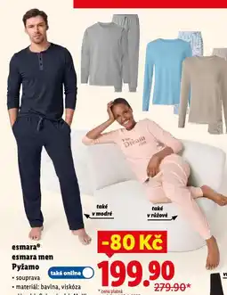 Lidl Esmara pyžamo nabídka