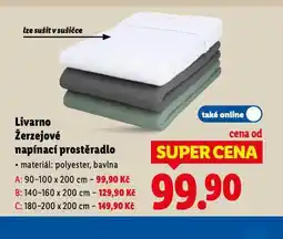 Lidl Žerzejové napínací prostěradlo 180-200 x 200 cm nabídka