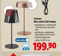 Lidl Aku stolní led lampa nabídka