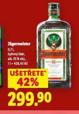 Lidl Jägermeister nabídka