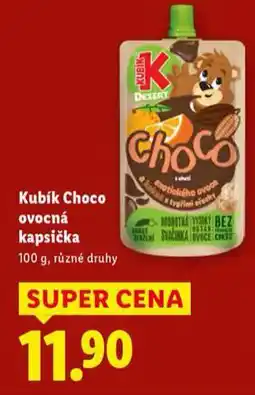 Lidl Kubík choco ovocná kapsička nabídka